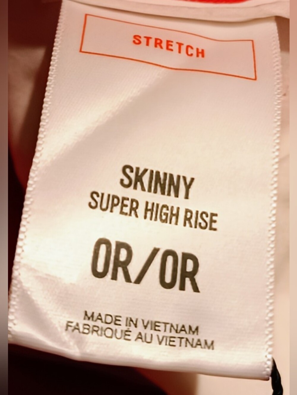 🍋Express NWT 0R red skinny mid-rise stretch - Picture 7 of 10